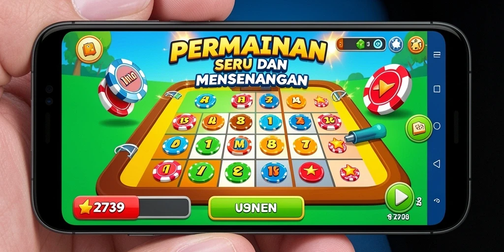 Tampilan menarik saat bermain game Bingo 2739 dengan antarmuka yang cerah.