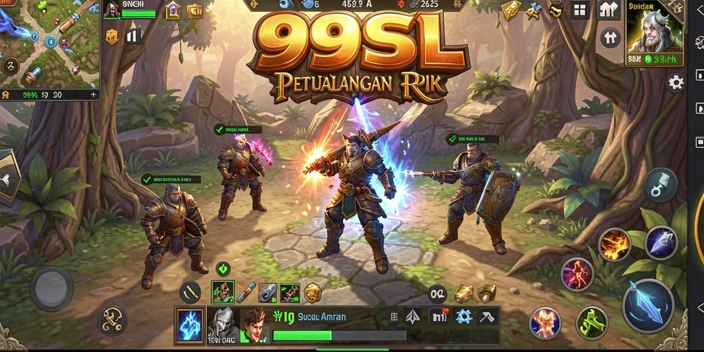 Gameplay menarik dari 99SL dalam dunia RPG yang luas.