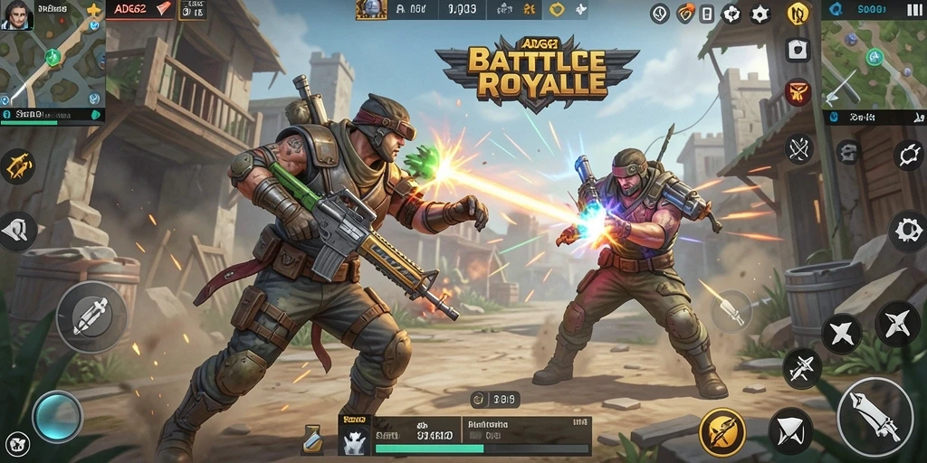 Gameplay seru ADG62 dalam aksi Battle Royale.