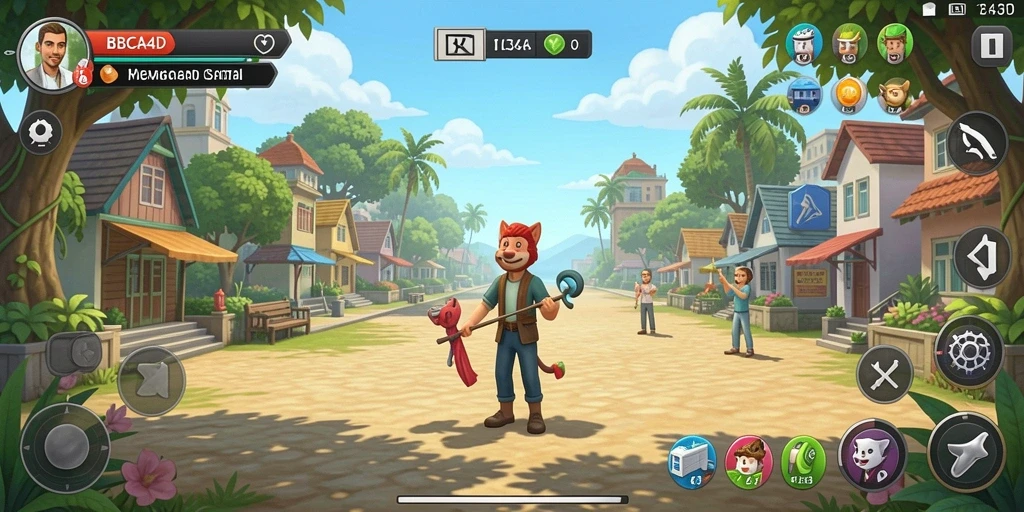 Screenshot menampilkan gameplay seru dari BBCA4D yang menyenangkan.