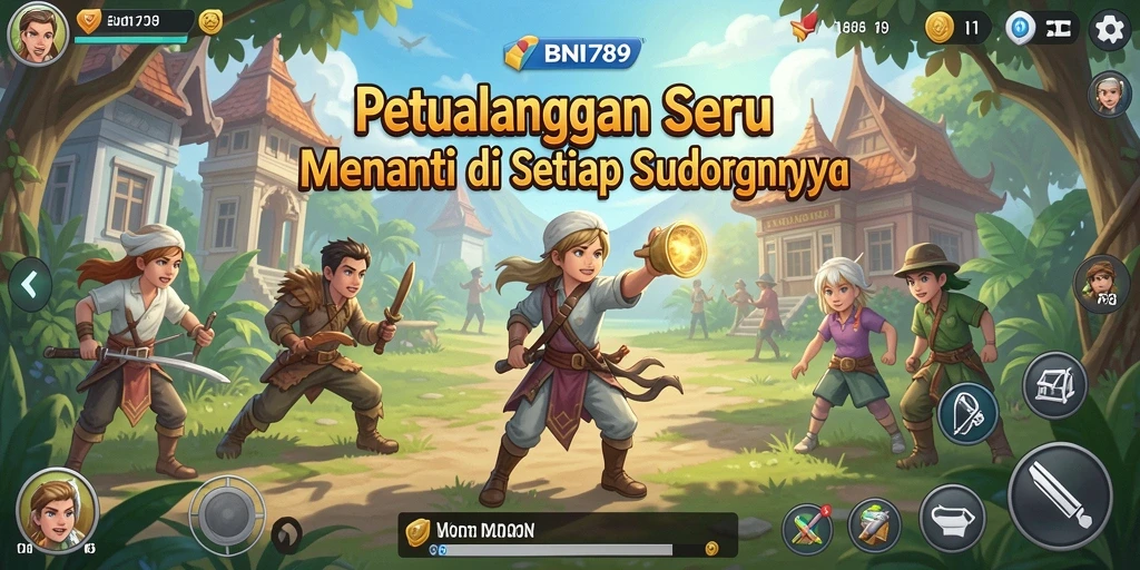 Screenshot BNI789 menunjukkan aksi petualangan yang menegangkan dan grafis yang memukau.
