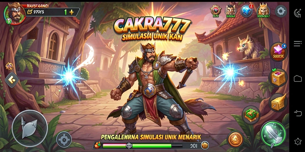 Screenshot utama CAKRA777 menampilkan gameplay menarik dalam dunia simulasi.