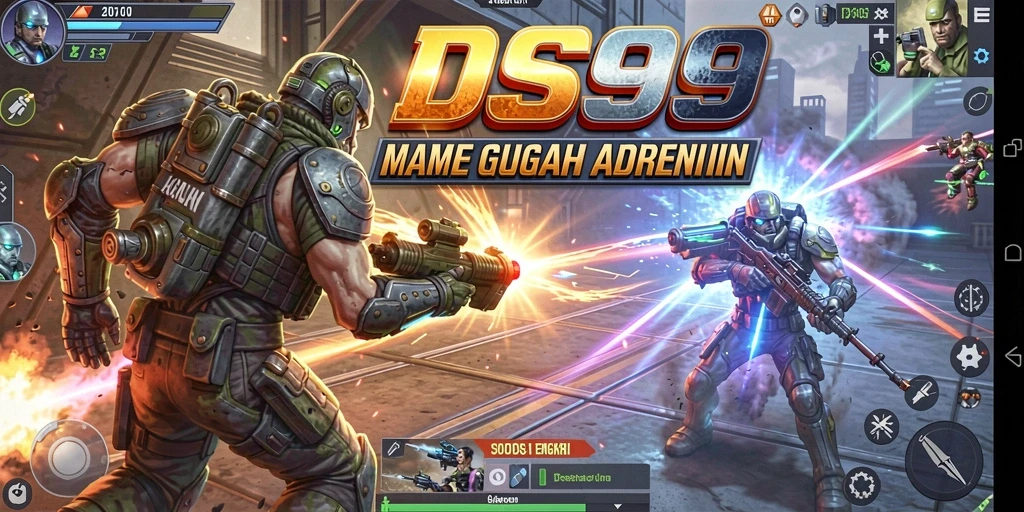 Screenshot gameplay dari DS99 yang penuh aksi menegangkan.