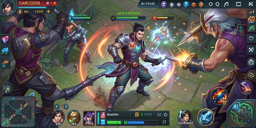 Tampilan seru dari gameplay MOBA GARCO200 yang penuh strategi.