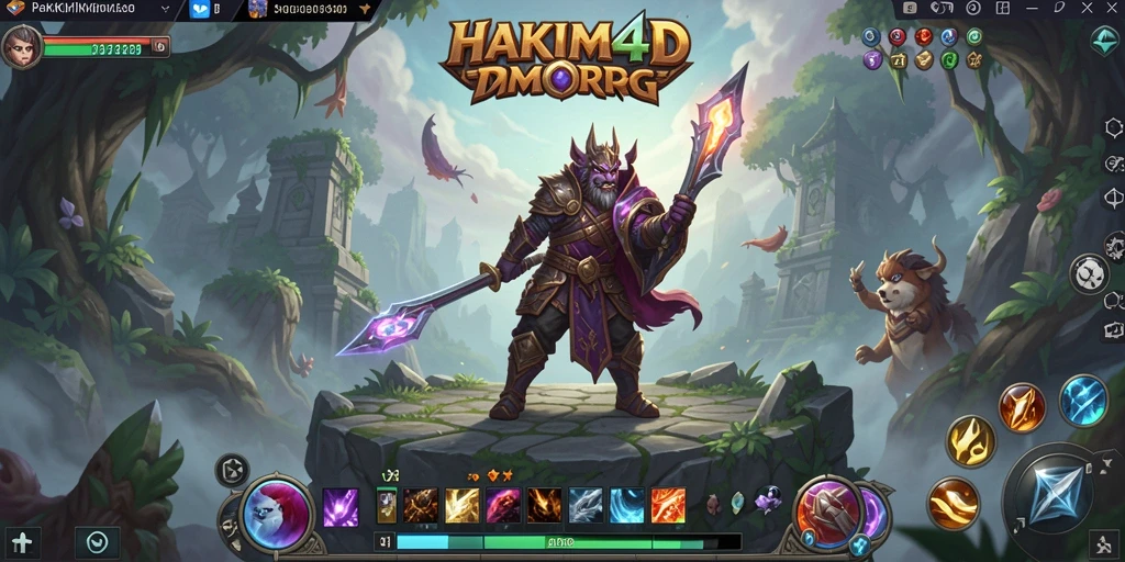 Gameplay HAKIM4D yang menampilkan aksi petualangan seru di dunia MMORPG.