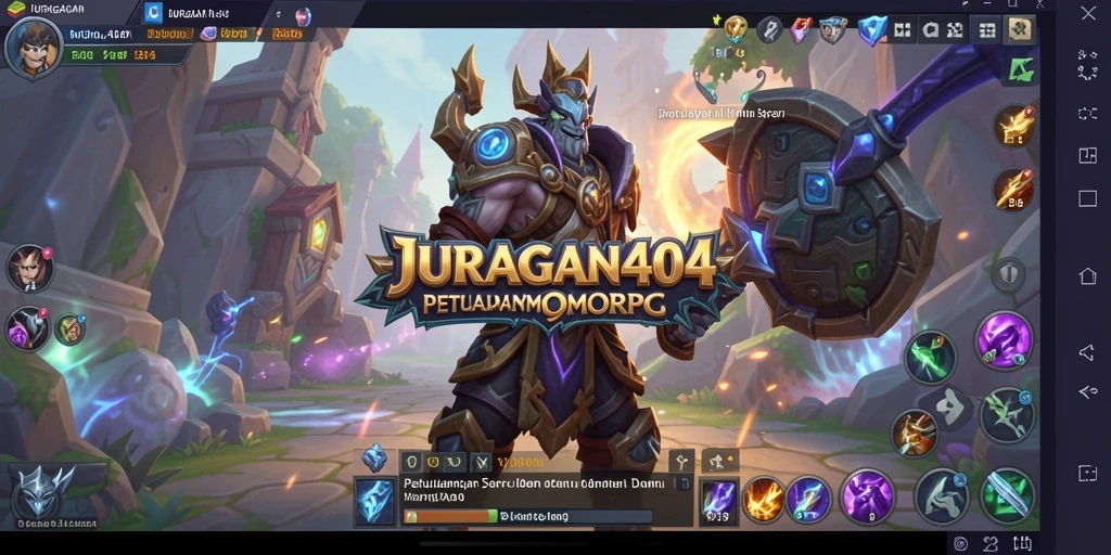 Tampilan gameplay seru di dunia <strong>JURAGAN404</strong> yang penuh petualangan.