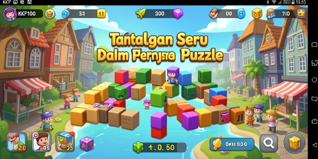 Screenshot KPK100 menampilkan gameplay seru dan tantangan Puzzle.
