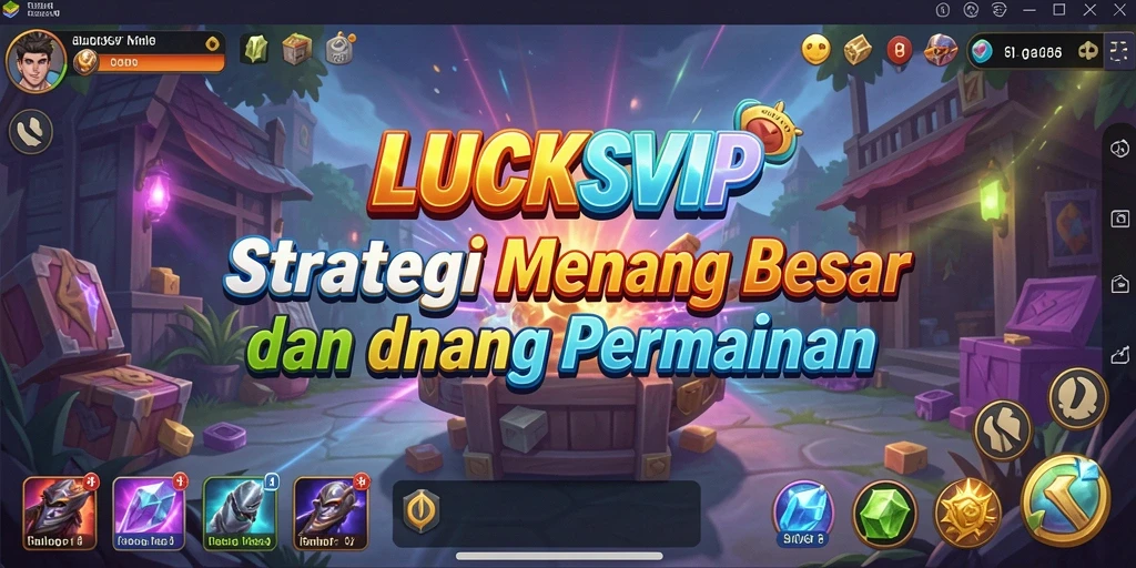 Tampilan gameplay <strong>LUCKSVIP</strong> dengan elemen strategi yang mendebarkan.