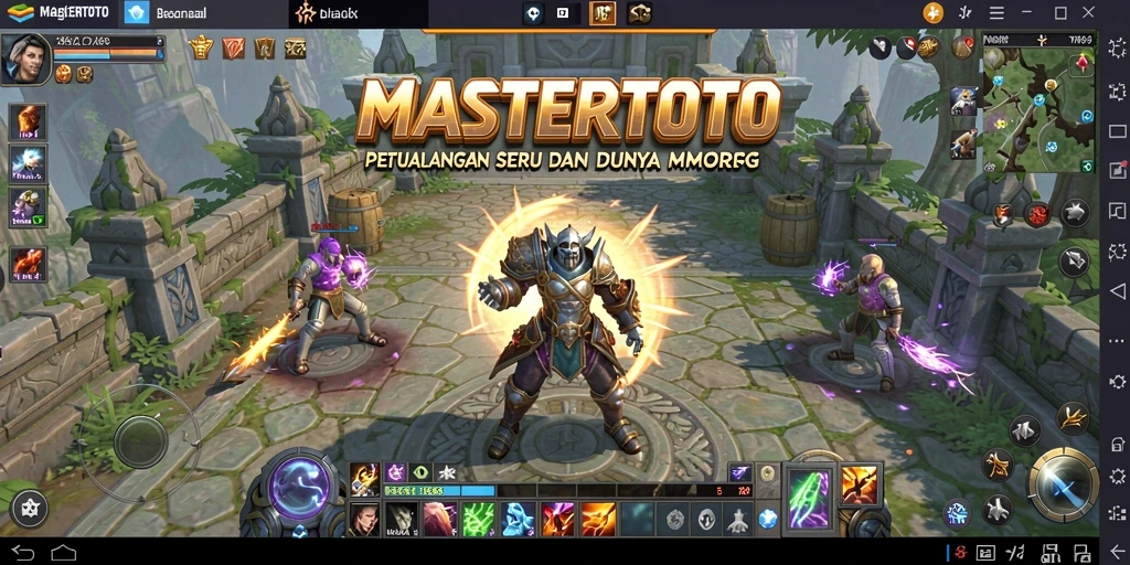 Tampilan gameplay MASTERTOTO yang penuh aksi dan petualangan.