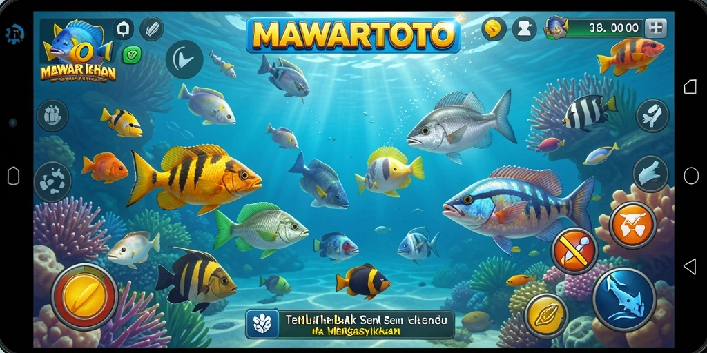 Tampilan gameplay seru dari MAWARTOTO yang penuh aksi Tembak Ikan.