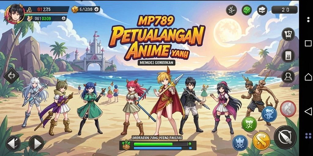 Screenshot dari gameplay seru di <strong>MVP789</strong> yang menampilkan visual Anime yang menakjubkan.