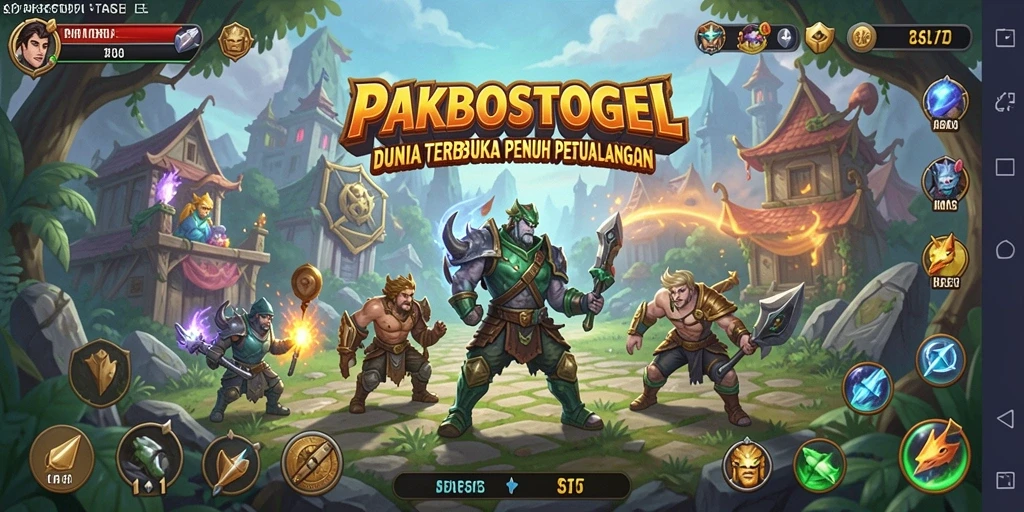 Tampilan gameplay dinamis di dunia terbuka PAKBOSTOGEL.