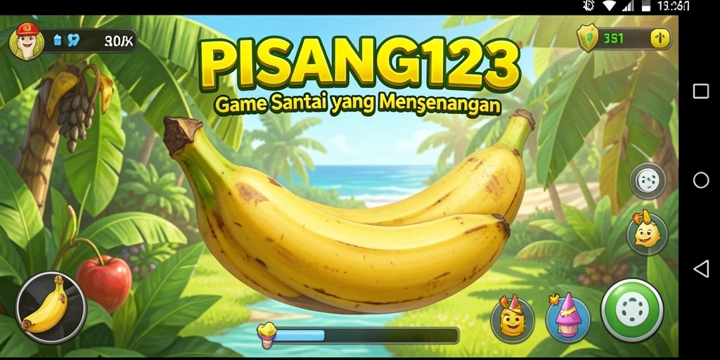 Tampilan menarik dari gameplay PISANG123 yang penuh warna.