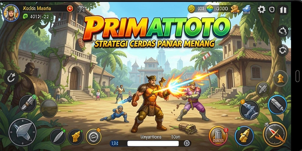 Tampilan gameplay PRIMATOTO yang mendebarkan dan penuh strategi.