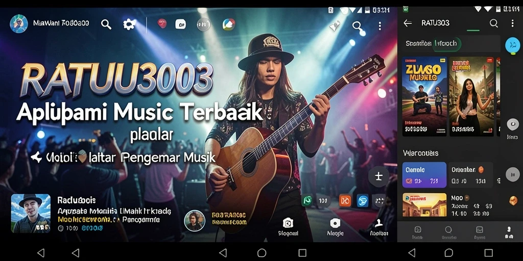 Tampilan gameplay RATU303 dengan fitur interaktif musik.