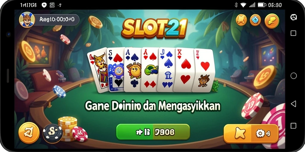 Tampilan gameplay SLOT21 yang seru dan interaktif dalam bermain Domino.