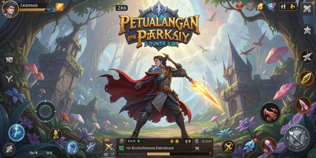 Tampilan gameplay RPG ZK6 yang mendebarkan dan penuh aksi.